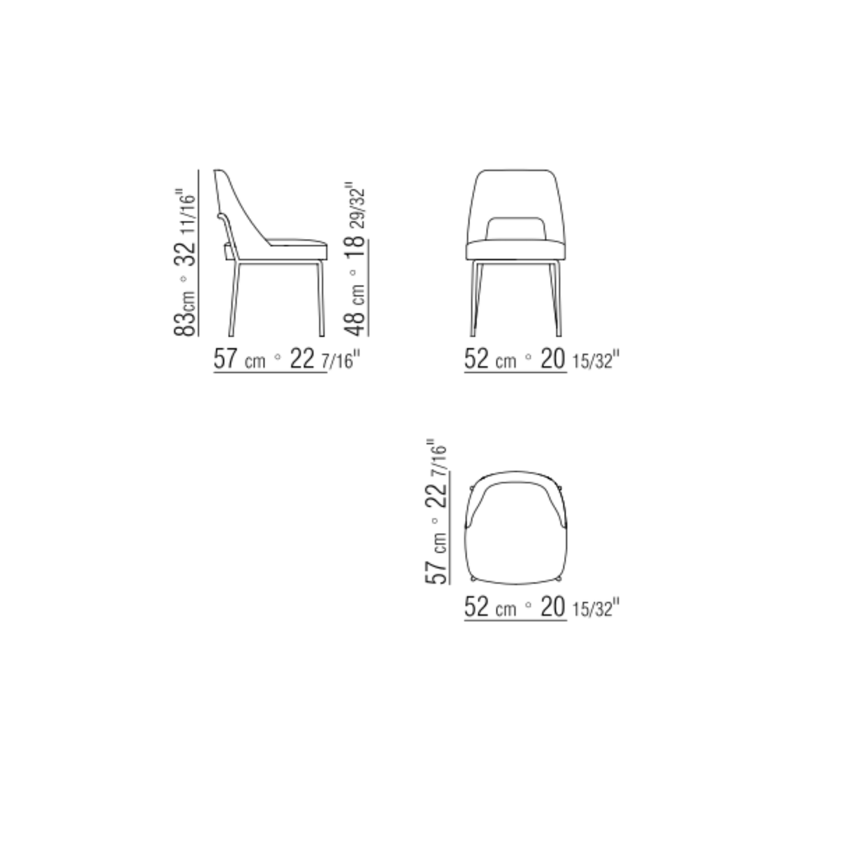 JOYCE CHAIR  CM. 52X57