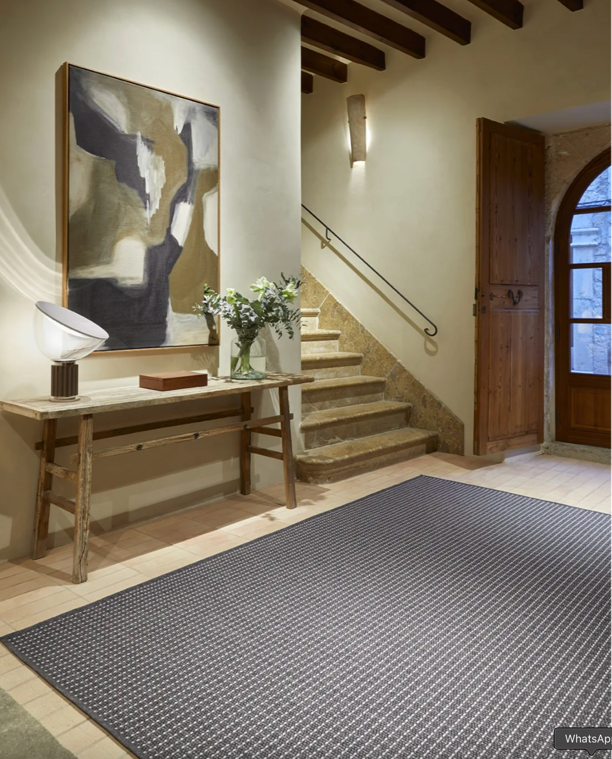 Terra Uyuni Iron Linen in Outdoor Recycled PET , CM 200 x 250